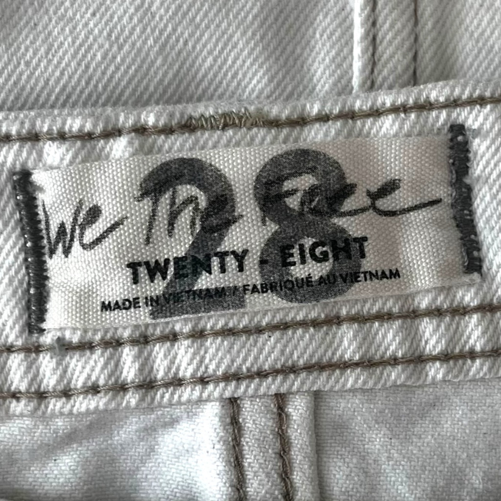 Free People We The Free Mambo White Wash Denim Midi Skirt, 28 - Picture 15 of 16